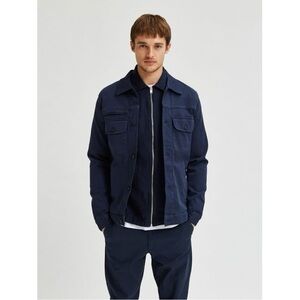 NWT Selected Homme Jango navy blue chore jacket